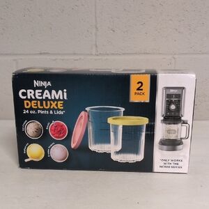 Ninja Creami Deluxe 24 oz Pints & Lids 2 Pack